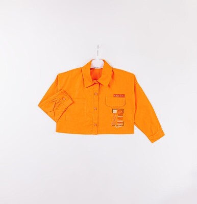 Wholesale Girls Shirts 7-10Y Büşra Bebe 1016-24101 Orange