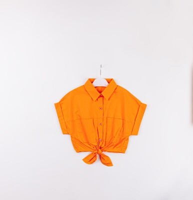 Wholesale Girls Shirts 7-10Y Büşra Bebe 1016-24114 Оранжевый 