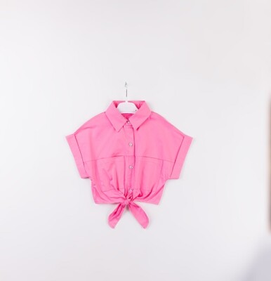 Wholesale Girls Shirts 7-10Y Büşra Bebe 1016-24114 Pink
