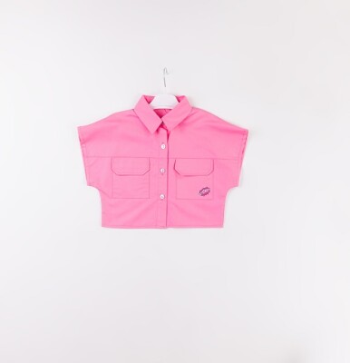 Wholesale Girls Shirts 7-10Y Büşra Bebe 1016-24127 Pink