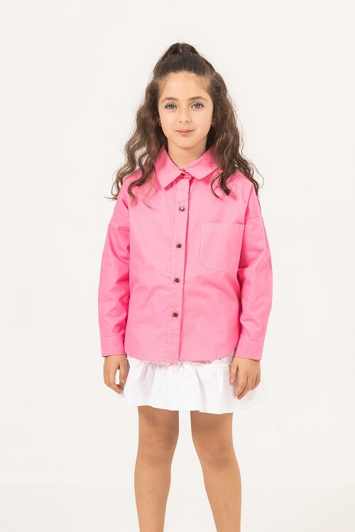 Wholesale Girls Shirts 7-10Y Büşra Bebe 1016-24150 - 3