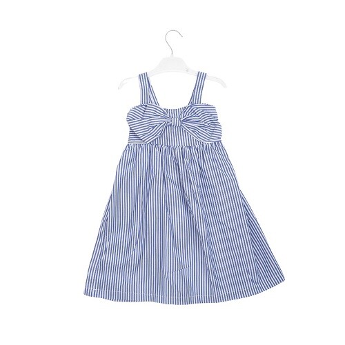 Wholesale Girls Striped Dress 3-6Y Büşra Bebe 1016-23116 - 2