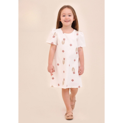 Wholesale Girl's Summer Dress 2-5Y Lilax 1049-6734 - Lilax