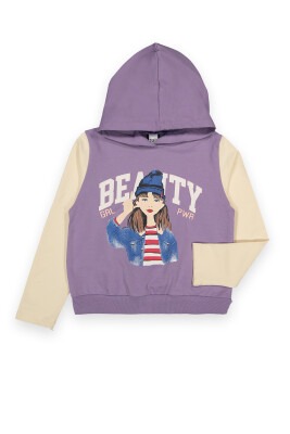 Wholesale Girls Sweat with Hoodie 6-9Y Tuffy 1099-115 - 2