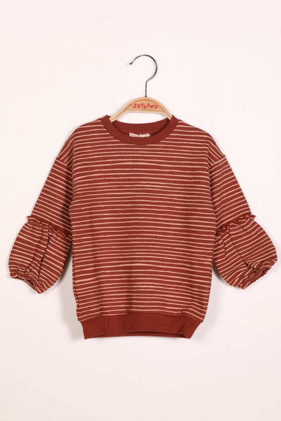 Wholesale Girls Sweat with Striped 2-7Y Zeyland 1070-212Z2BTH61 - 1