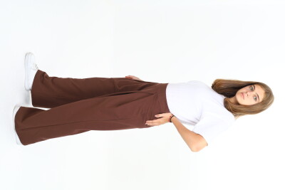 Wholesale Girls Sweatpants 11-14Y Nickel 2060-20098-3 Brown