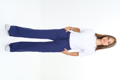 Wholesale Girls Sweatpants 7-10Y Nickel 2060-20090-2 Navy 