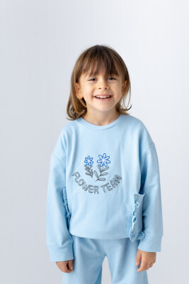 Wholesale Girls Sweatshirt 3-14Y Zeyland 1070-241Z4SDZ61 Blue