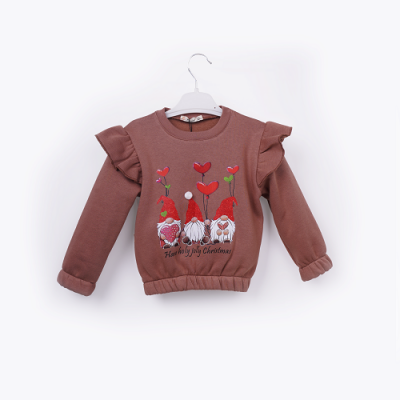 Wholesale Girls Sweatshirt 3-6Y Büşra Bebe 1016-23256 - 2