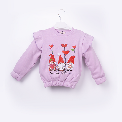 Wholesale Girls Sweatshirt 3-6Y Büşra Bebe 1016-23256 - 3