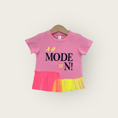 Wholesale Girls T-shirt 1-4Y Algiy Mini 2047-3510 - 2