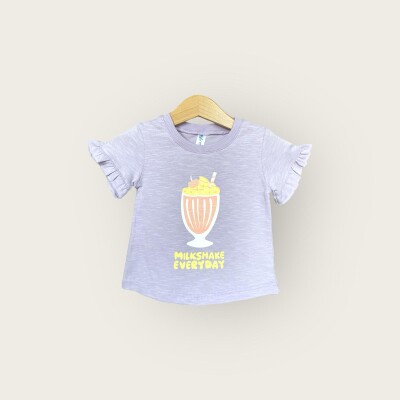 Wholesale Girls T-shirt 1-4Y Algiy Mini 2047-3512 - 2