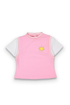 Wholesale Girls T-shirt 2-5Y Tuffy 1099-9069 Pink