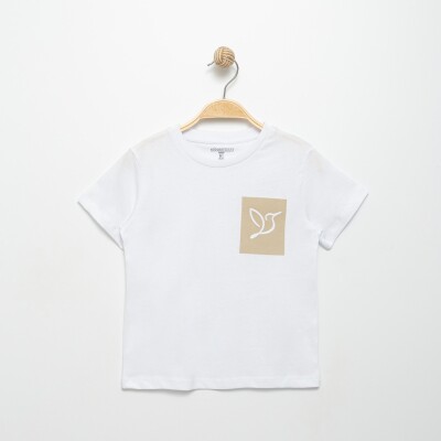 Wholesale Girls T-shirt 6-9Y Divonette 1023-8266-3 Белый 