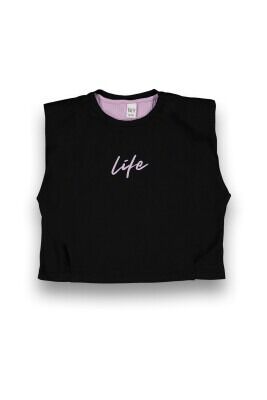 Wholesale Girls T-shirt 6-9Y Tuffy 1099-9118 Black