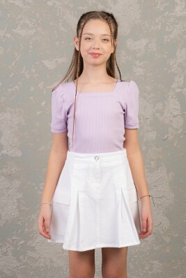 Wholesale Girls T-shirt 9-14Y DMB Boys&Girls 1081-0301 Lilac
