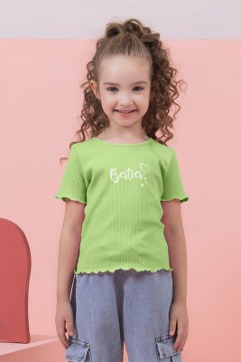 Wholesale Girls T-Shirts 4-9M Boys&Girls 1081-0351 Fuschia
