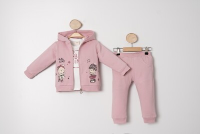 Wholesale Girls Tracksuit Set 1-4Y Sani 1068-20055 - Sani (1)