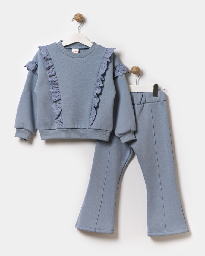 Wholesale Girls Tracksuit Set 4-7Y Miniloox 1054-24459 - 2