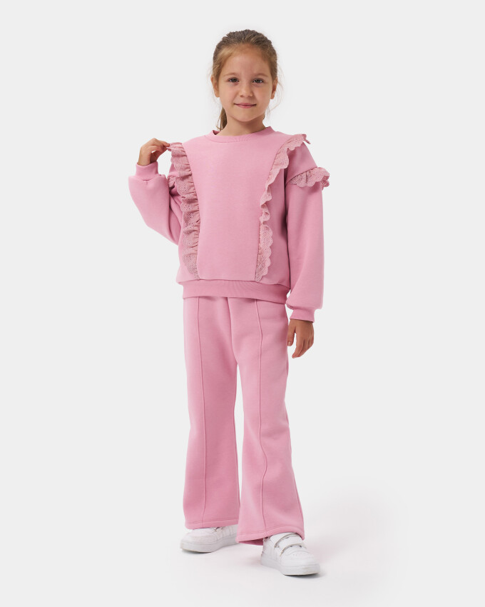 Wholesale Girls Tracksuit Set 4-7Y Miniloox 1054-24459 - 3