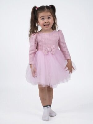 Wholesale Girls Tulle Dress 2-6Y Serkon Baby&Kids 1084-M0605 - Serkon Baby&Kids