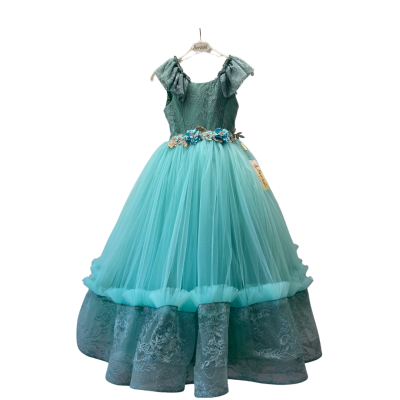 Wholesale Girls Tulle Dress 6-10Y Bertula Kids 2003-4838 - 2