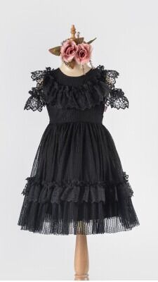 Wholesale Girls Tulle Dress 6-12Y Tivido 1042-2491 - 1