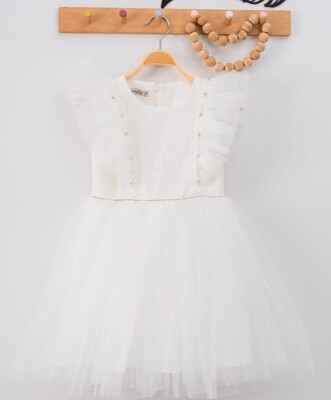 Wholesale Girls Tulle Dress with Ruffled 4-7Y Eray Kids 1044-9312 - 1