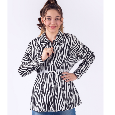 Wholesale Girls Zippered Tunic 12-15Y Pafim 2041-Y23-3276 Black