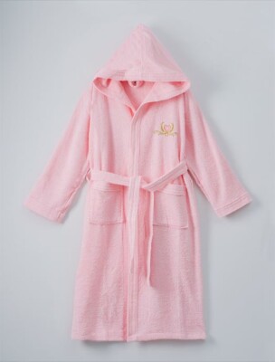 Wholesale GirlsBathrobe 13-16Y Ramel Tekstil 1072-406 Pink