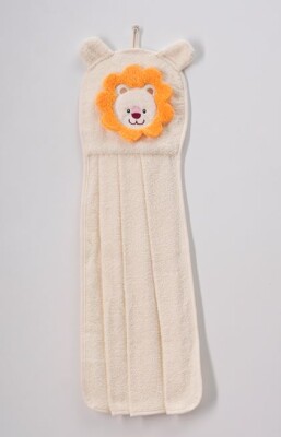 Wholesale Kids Towel with Animal Figure 50*70 1-8Y Ramel Kids 1072-868 Cream