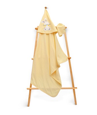 Wholesale Kids Unisex 2-Piece Set with Scrub Mitt and Towel 75x75cm Babyline 2015-9-839 - Babyline (1)