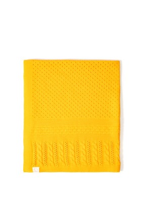 Wholesale Organic Cotton Knitted Baby Blanket 0-36M Uludağ Triko 1061-21005 Оранжевый 