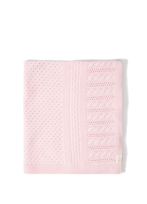 Wholesale Organic Cotton Knitted Baby Blanket 0-36M Uludağ Triko 1061-21005 - 1