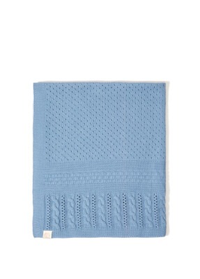 Wholesale Organic Cotton Knitted Baby Blanket 0-36M Uludağ Triko 1061-21005 - 2
