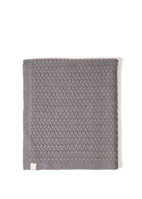 Wholesale Organic Cotton Wicker Knitted Baby Blanket 0-36M Uludağ Triko 1061-21002 - Uludağ Triko
