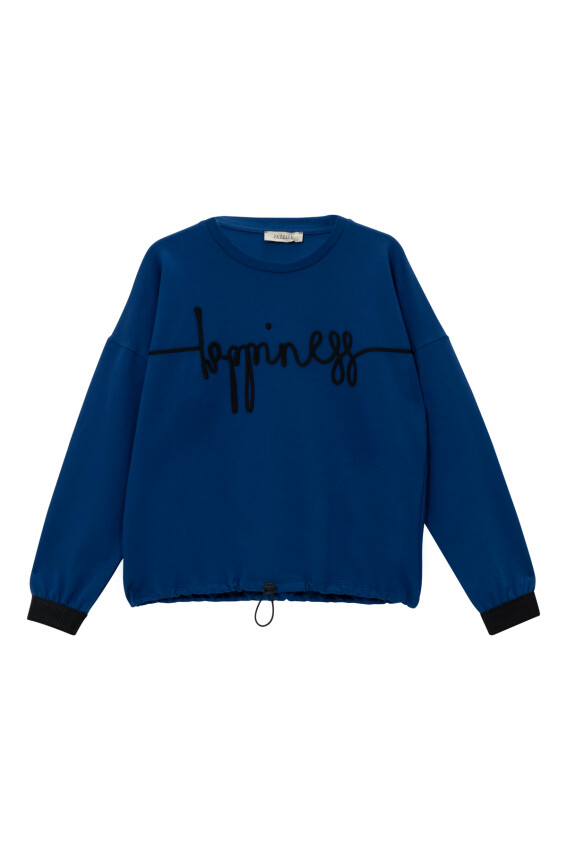 Wholesale Teenage Girls Kids Embroidery Detailed Sweatshirt 8-15Y Jazziee 2051-252J4MTS61 - 2