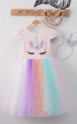 Wholesale Unicorn Girls Dress 7-10Y Eray Kids 1044-9284 - Eray Kids (1)