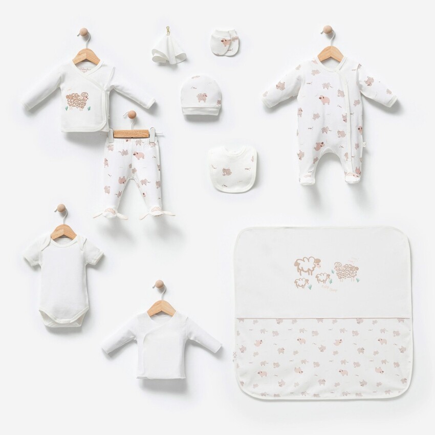 Wholesale Unisex Baby 10-Piece Newborn Set 0M Babyline 2015-BBLN-9569 - 1