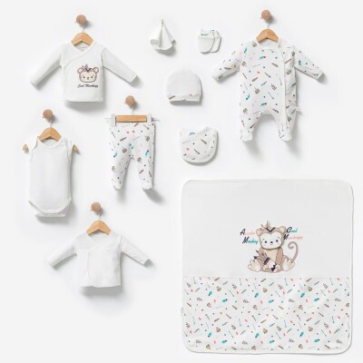 Wholesale Unisex Baby 10-Piece Newborn Set 0M Babyline 2015-BBLN-9570 - Babyline