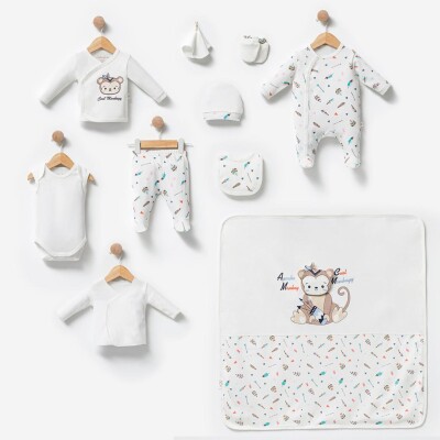 Wholesale Unisex Baby 10-Piece Newborn Set 0M Babyline 2015-BBLN-9570 - Babyline (1)