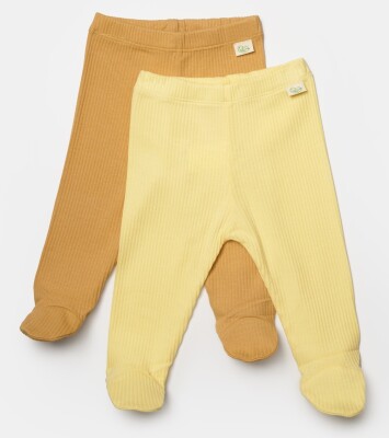 Wholesale Unisex Baby 2-Piece Footed Pants 0-9M BabyCosy 2022-CSYB9028 - BabyCosy