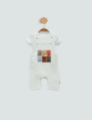 Wholesale Unisex Baby 2-Piece Overalls and T-Shirt Set 3-12M Minicorn 2018-2353 - Minicorn (1)