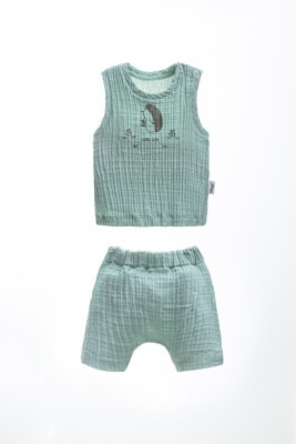 Wholesale Unisex Baby 2-Piece Set T-shirt and Shorts set 3-12M Wogi 1030-WG-1205 - Wogi