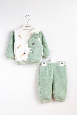 Wholesale Unisex Baby 2-Piece Sweatshirt and Pants Set 3-12M Minicorn 2018-2326 - 2