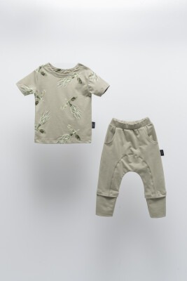 Wholesale Unisex Baby 2-Piece T-Shirt and Pants Set 6-24M Moi Noi 1058-MN51181 - Moi Noi
