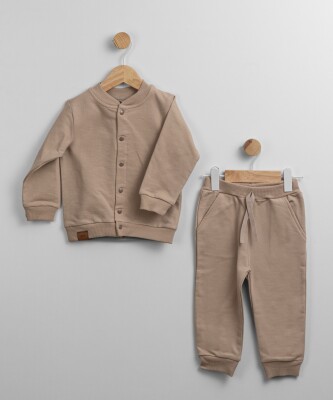 Wholesale Unisex Baby 2pcs Cardigan and Pants Set 1-5Y Flexi Baby 2063-217541 Beige