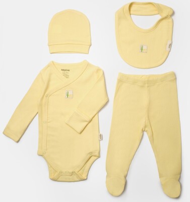 Wholesale Unisex Baby 4-Piece Onesies Set 0-9M BabyCosy 2022-CSYB9008 - BabyCosy