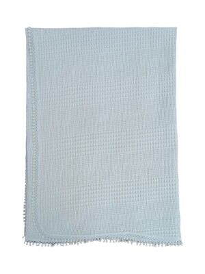 Wholesale Unisex Baby Blanket 80x90 Tomuycuk 1074-10231 Ecru