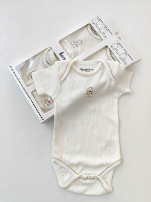Wholesale Unisex Baby Bodysuit 0-12M Tomuycuk 1074-20304 - 1